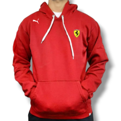 Buzo canguro algodon Ferrari con capucha y bolsillos F1