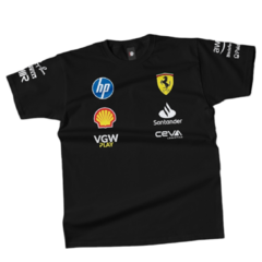 Remera Scuderia Ferrari Charles Leclerc 2024 F1 Black - comprar online