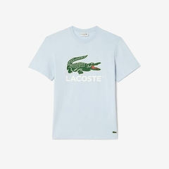 REMERA DE PUNTO DE ALGODÓN CON ESTAMPADO LACOSTE - TH 1285 - J2G