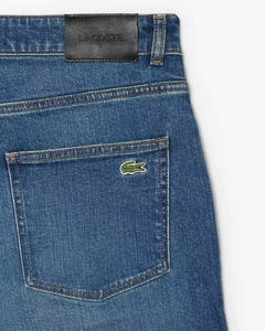 JEANS DE 5 BOLSILLOS CORTE SLIM LACOSTE - HH 5019 - MK9 - tienda online