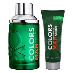 Kit Benetton Colors Man Green 100ml + After Shave 75ml