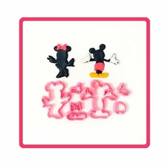 Cortador Silhueta Mickey E Minnie Mod - 5Cm