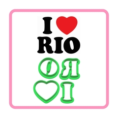 Cortador I Love Rio - 5cm