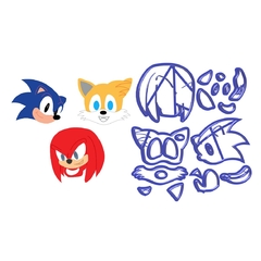 Cortador Sonic Kit Personagens - 5Cm