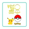 Cortador Kit Pokemon Pokebola e Logo - 5cm