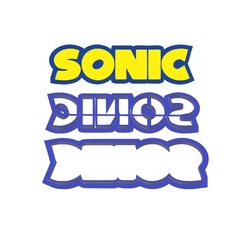 Cortador Sonic Logo - 5Cm