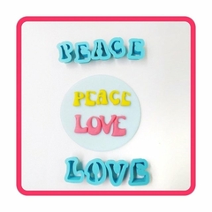 Cortador Love Peace - 5Cm