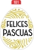 FELICES PASCUAS STICKERS X 100 UNIDADES 5 X 5CM