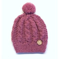 Gorro de lana Morado