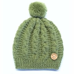 Gorro Lana Verde Lino