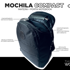 PACK VIAJERO = MOCHILA COMPACT + MATE ACERO TÉRMICO+ YERBERA - comprar online