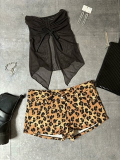 Short Tiro Bajo Animal Print