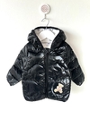 Campera Puffer Importada Teddy Negra