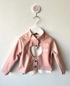 Campera Rosa Love Eco Cuero