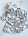 Conjunto Londres Gris (Chaqueta + Pollera + Boina)