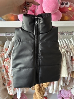 Chaleco Puffer Eco Cuero