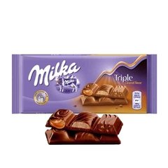 CHOCOLATES IMPORTADOS POLÔNIA - MILKA - TRIPLE CARAMEL