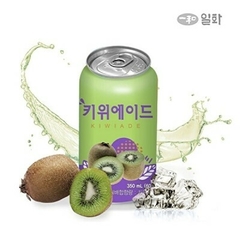 Refrigerante Kiwiade Sabor Kiwi Importado Coreia lata 350ml