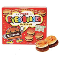 Doces Do Japão - Everyburguer - Mini Hamburguer Chocolate - Casas dos Doces Candy House