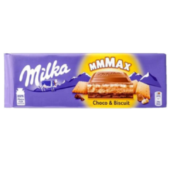 Chocolate Ao Leite Milka Choco Biscuit 300 G - Importado