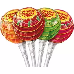 Chupa Chups Pirulito Com Corante Natural Pote C/100 Unidades - comprar online