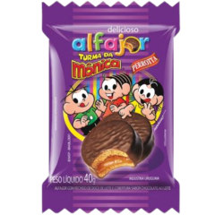 Cx 18 Un De Alfajor Da Mônica Original Doce De Leite - comprar online