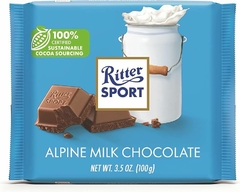 Chocolate Ritter Sport Alpine Milk Ao Leite Alemanha