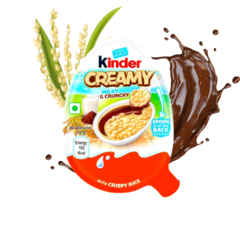 Caixa De Chocolate Kinder Creamy 19g 1cx c/ 8un - comprar online