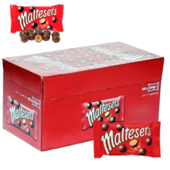 Chocolate Maltesers Importado 37g Caramelo Maltado cx 25 unidades