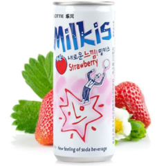 6 Bebida Gaseificada Milky Be Happy Stramberry Okf Coreia na internet