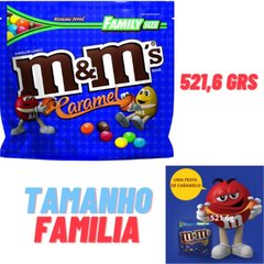 M&m's Chocolate Com Caramelo Family Size 521,6g Mms Import - comprar online