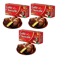 3 cx Alfajor De Chocolate Coreano Chocopie 168g - Lotte