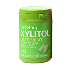 Chiclete Goma Xylitol Lime Mint Sem Açúcar Coreano 150g