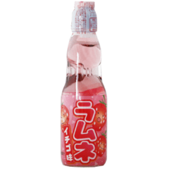 Refrigerante Ramune Bebida Japonesa Sabor Morango
