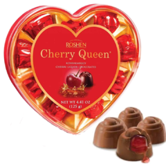Caixa De Bombons Cherry Queen Coração Importado Hungria