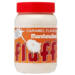 Marshmallow De Colher Pote Fluff Melhor Do Mundo Kit 2 Sabor caramelo e tradiconal na internet