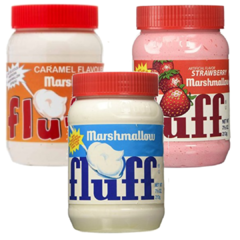 Marshmallow De Colher Pote Fluff Melhor Do Mundo Kit 3 Sabor - comprar online