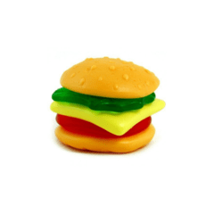 1 Mini Burguer Trolli Goma Importada Formato De Hambúrguer na internet