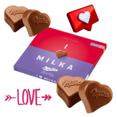 Caixa De Chocolate Pralines Hazelnut I Love Milka Importado - comprar online