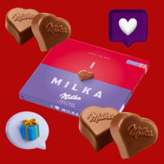 Caixa De Chocolate Pralines Hazelnut I Love Milka Importado