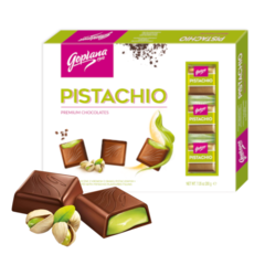 Chocolate Premium Pistachio Importado C/ Pistache Goplana