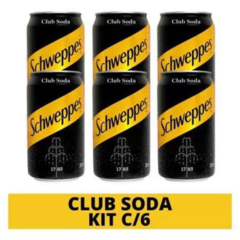 Refrigerante Club Soda Schweppes Original - 350ml Kit C/6