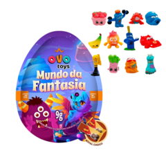 24 Ovo Royal Toys bombom de chocolate coleçao Mundo Da Fantasia