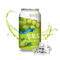 Refrigerante Rich & Sweet Hallabong Ade Uva Verde Coreia