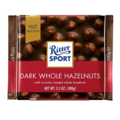 Dark Chocolate Ritter Sport Whole Hazelnuts Alemanha