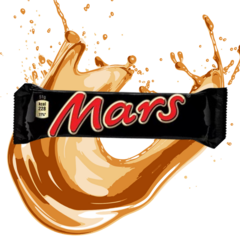 Cx 40 Chocolate Ao Leite Mars Recheado C/ Caramelo Importado - comprar online