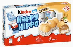 CX 5 Kinder Happy Hippo Hazelnut Wafer Recheado Importado - comprar online
