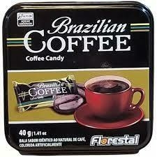 Bala Café Brazilian Coffee Candy Lata Metal 40g - Florestal