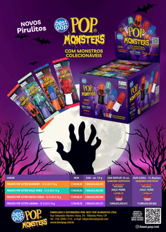 24 Pirulito Pop Monster C/ Monstros Colecionaveis Best Pop - comprar online
