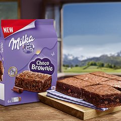 Milka Choco Brownie - Brownies Com Chocolate Alpino Milka